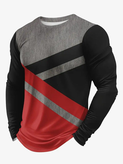 Spring And Autumn Style Long-sleeved T-shirt Men