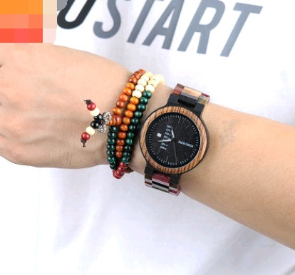 Casual Wooden Watch – Unisex Quartz Men & Women