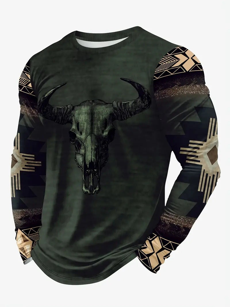 Spring And Autumn Style Long-sleeved T-shirt Men