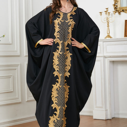 Muslim Djellaba Women's Batwing Sleeve Abaya Dress