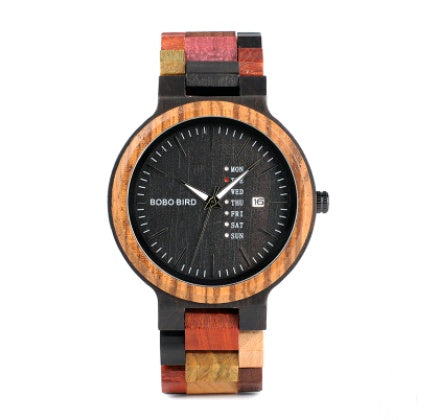 Casual Wooden Watch – Unisex Quartz Men & Women