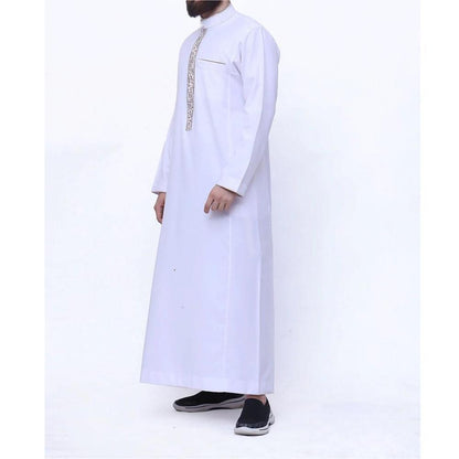 Arab Men's Robe European - Muslim Printed Clothing