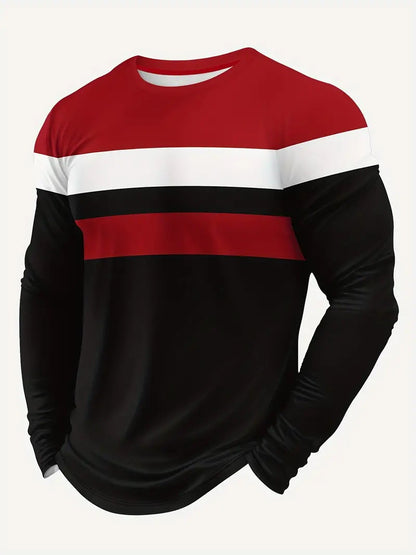 Spring And Autumn Style Long-sleeved T-shirt Men