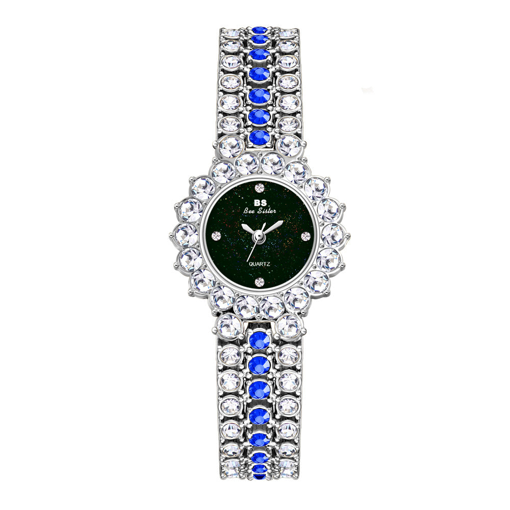 Multicolor Luxury Women's Quartz Watch & Bracelet Set