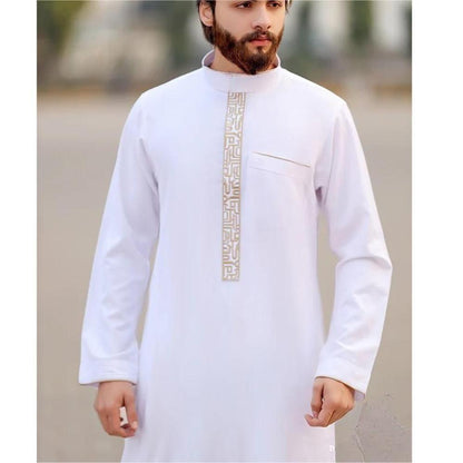 Arab Men's Robe European - Muslim Printed Clothing